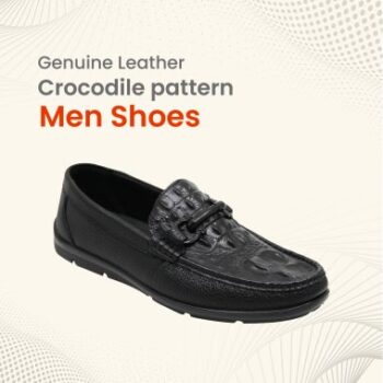 Luxury Genuine Leather Crocodile pattern Moccasin Leisure Drive Men shoes - FMF