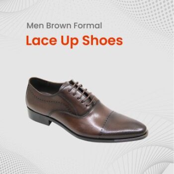 Men Brown Formal Lace Up Shoes- FMF