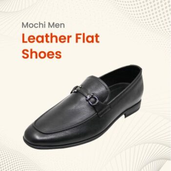Mochi Men Leather Flat Shoes- FMF
