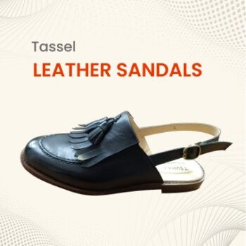 Elegant Tassel Leather Sandals – Handcrafted Comfort Meets Sophisticated Style