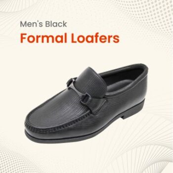 Men's Black Formal Loafers - FMF